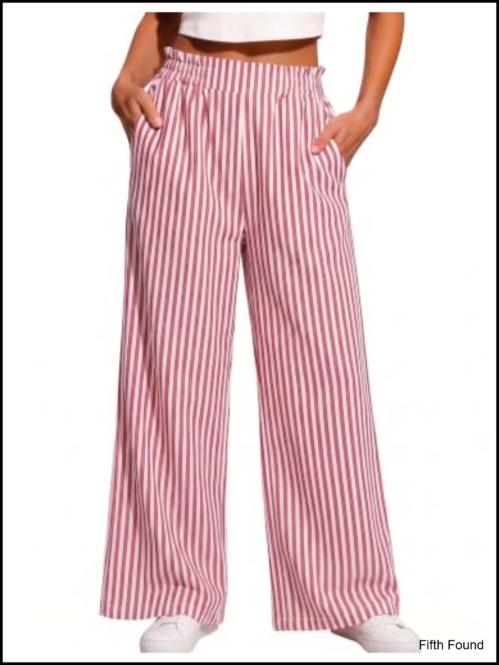 Linen Blend Wide Leg Palazzo Pants with Pockets Flowy Summer Trousers